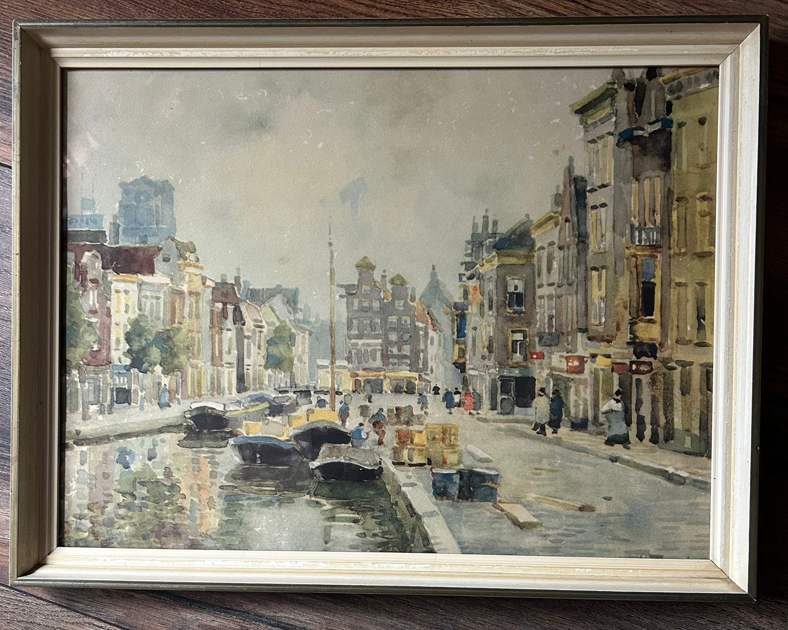 aquarelproductie Hermanus Bogman, Ophalen