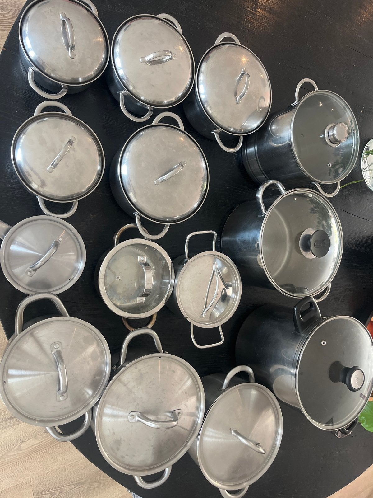 Diverse pannen van BK, Ikea, Sola, Nameta, Tefal, Berndes, Huis en Inrichting, Gebruikt, Met deksel, Pannenset, Ophalen of Verzenden