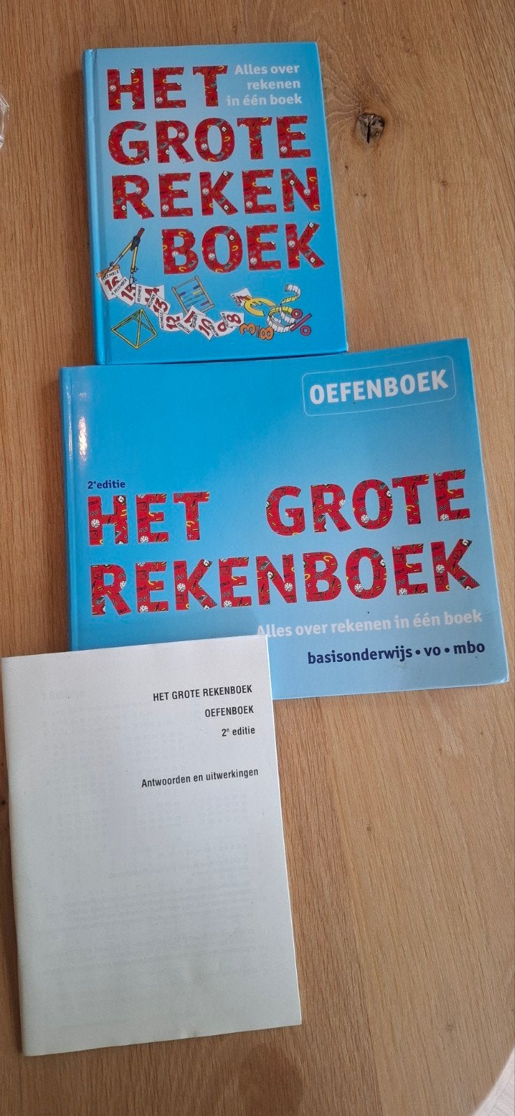 Het grote rekenboek oefenboek en het grote rekenboek, Ophalen of Verzenden, Zo goed als nieuw, Marijke van der Mark; Jolanda Kuiper