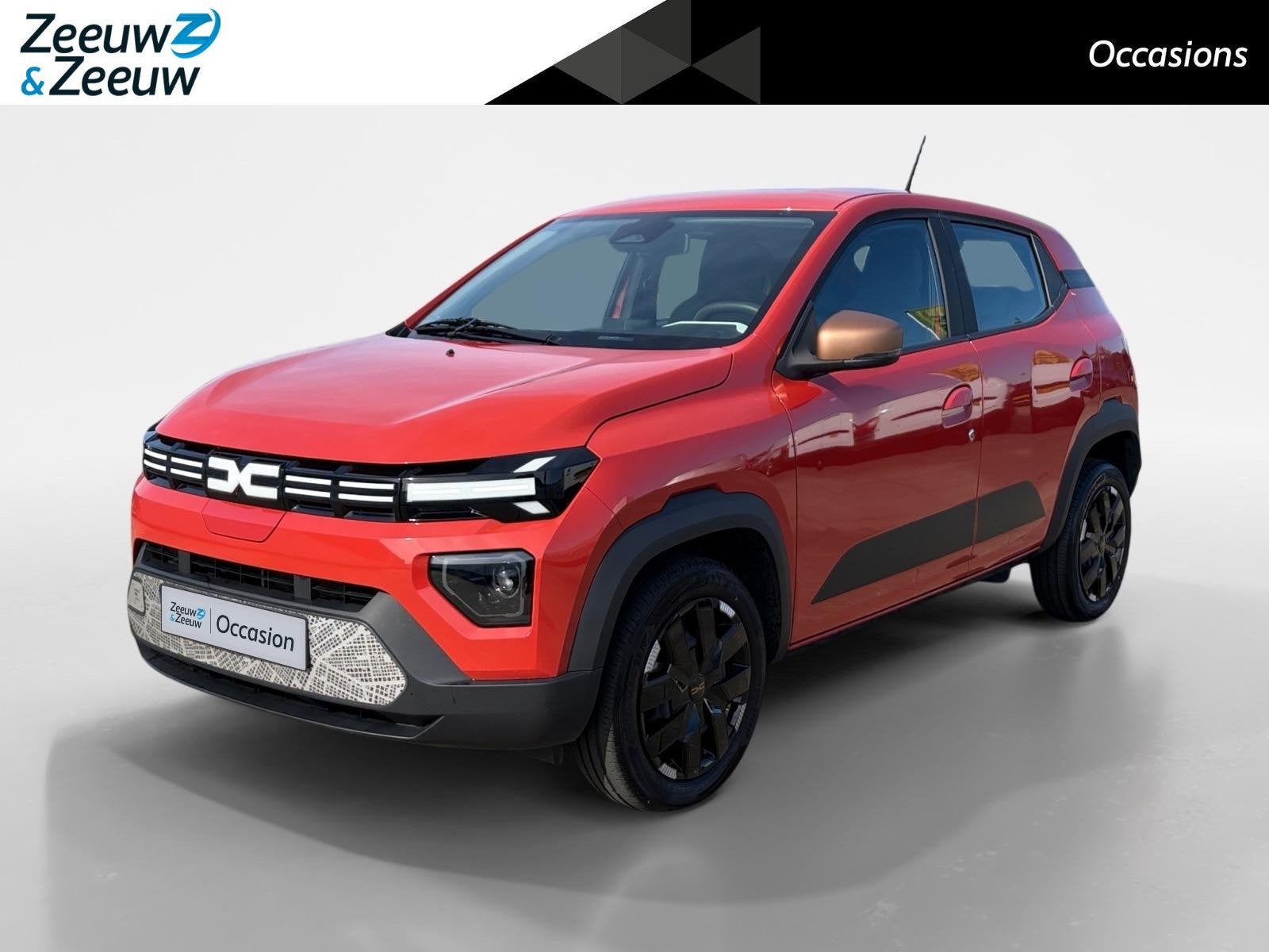 Dacia Spring Extreme 65PK 26.8 kWh Automaat | Snel Laden 40k, Auto's, 12 maanden, Gebruikt, Zwart, 4 stoelen
