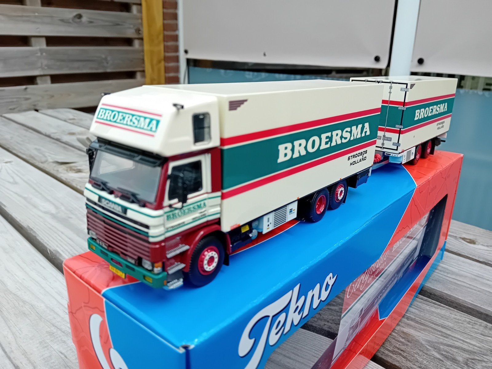 TEKNO #82539 SCANIA Topsleeper BROERSMA, Ophalen of Verzenden, Nieuw, Bus of Vrachtwagen, Tekno