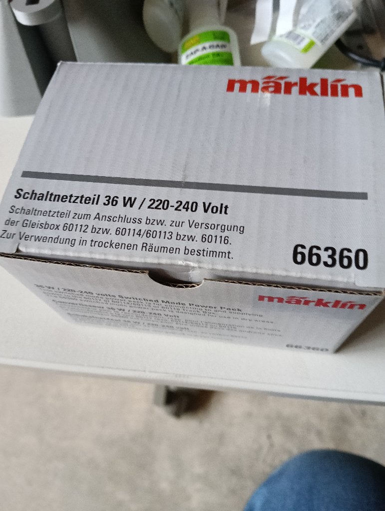 Märklin 66360 Adapter 36 W, 240 Volt, Wisselstroom, Overige typen, Ophalen of Verzenden, Zo goed als nieuw