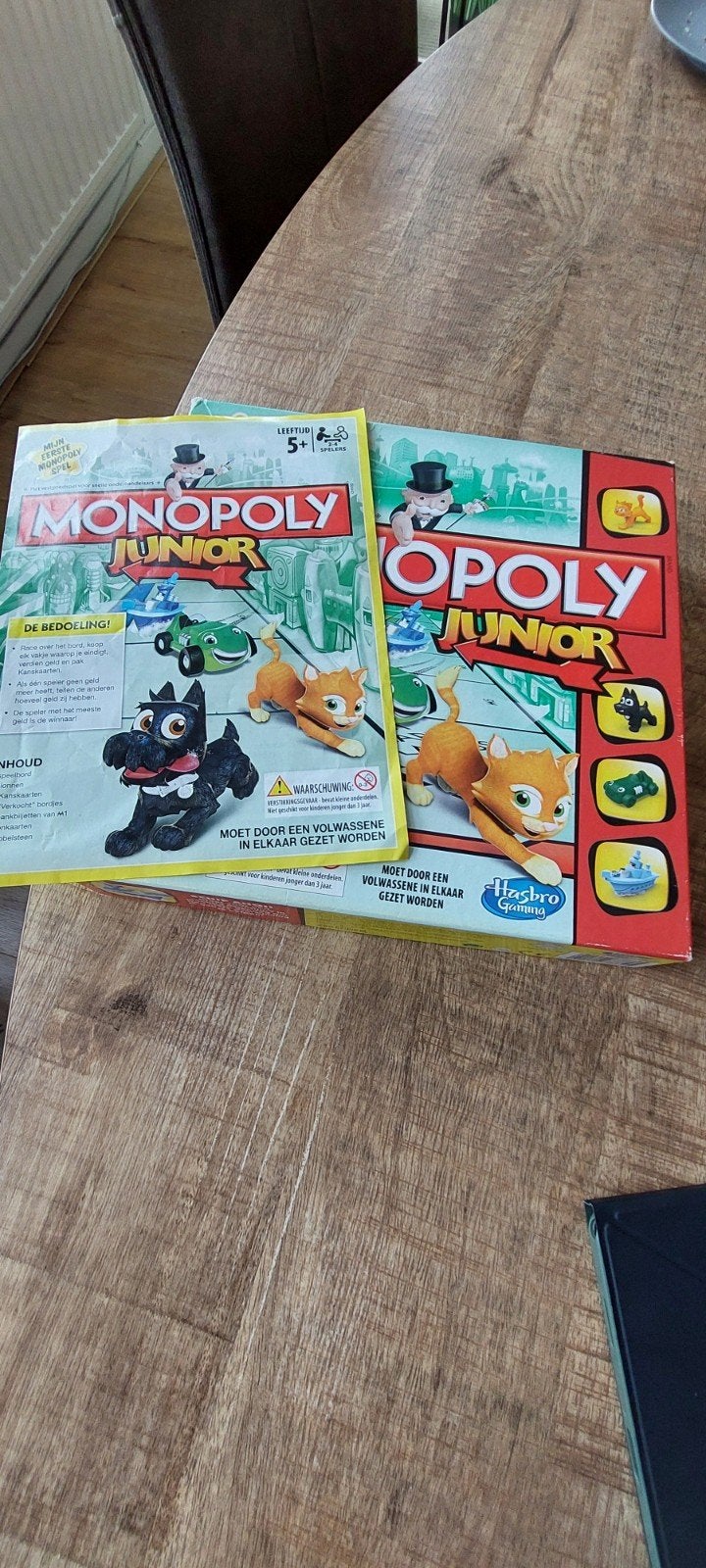 Monopoly Junior - Mijn Eerste Monopolyspel, Een of twee spelers, Ophalen of Verzenden, Gebruikt, Hasbro Gaming