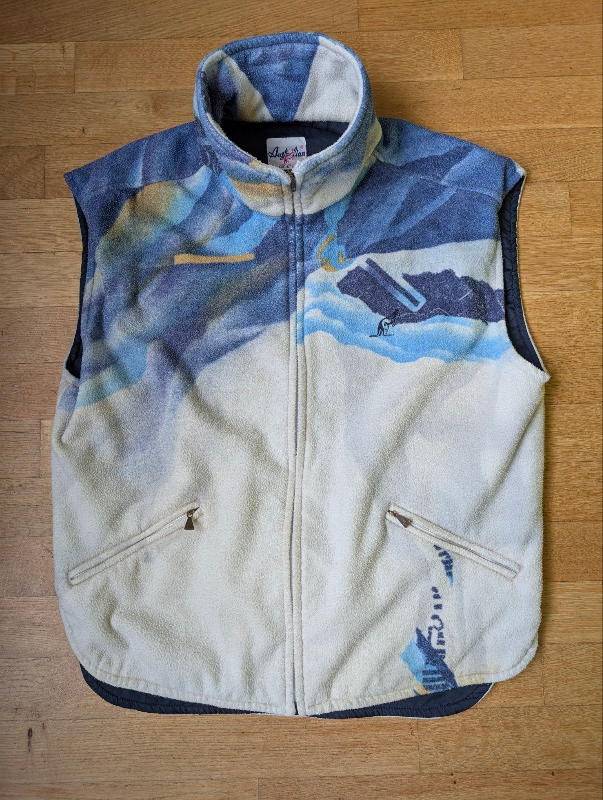 Australian Fleece Vest, Full (L), Wit, Zo goed als nieuw, Fleece