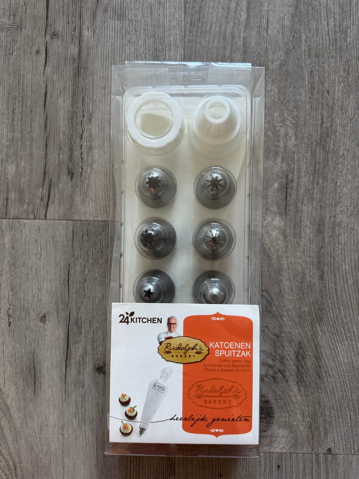 Rudolph's Bakery Katoenen Spuitzak met Spuitmondjes, Overige typen, Kunststof, Ophalen of Verzenden, Zo goed als nieuw
