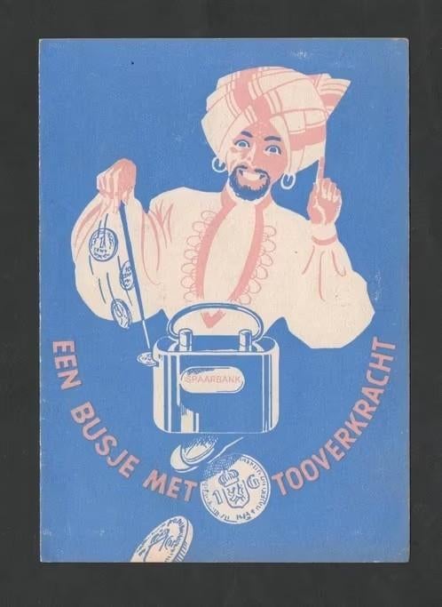 Folder Gouda Nutsspaarbank Spaarpot Tooverkracht., Ophalen of Verzenden, Zo goed als nieuw