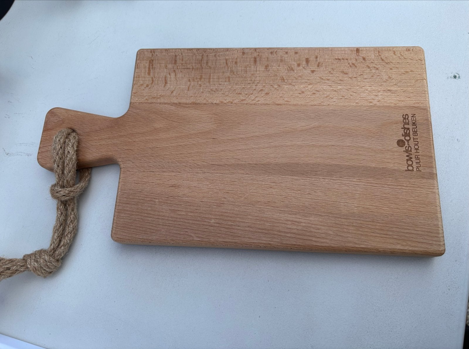 Beuken borrelplank - bowls-dishes - Puur Hout, Hout, Snij-/serveerplank, Nieuw, Ophalen of Verzenden
