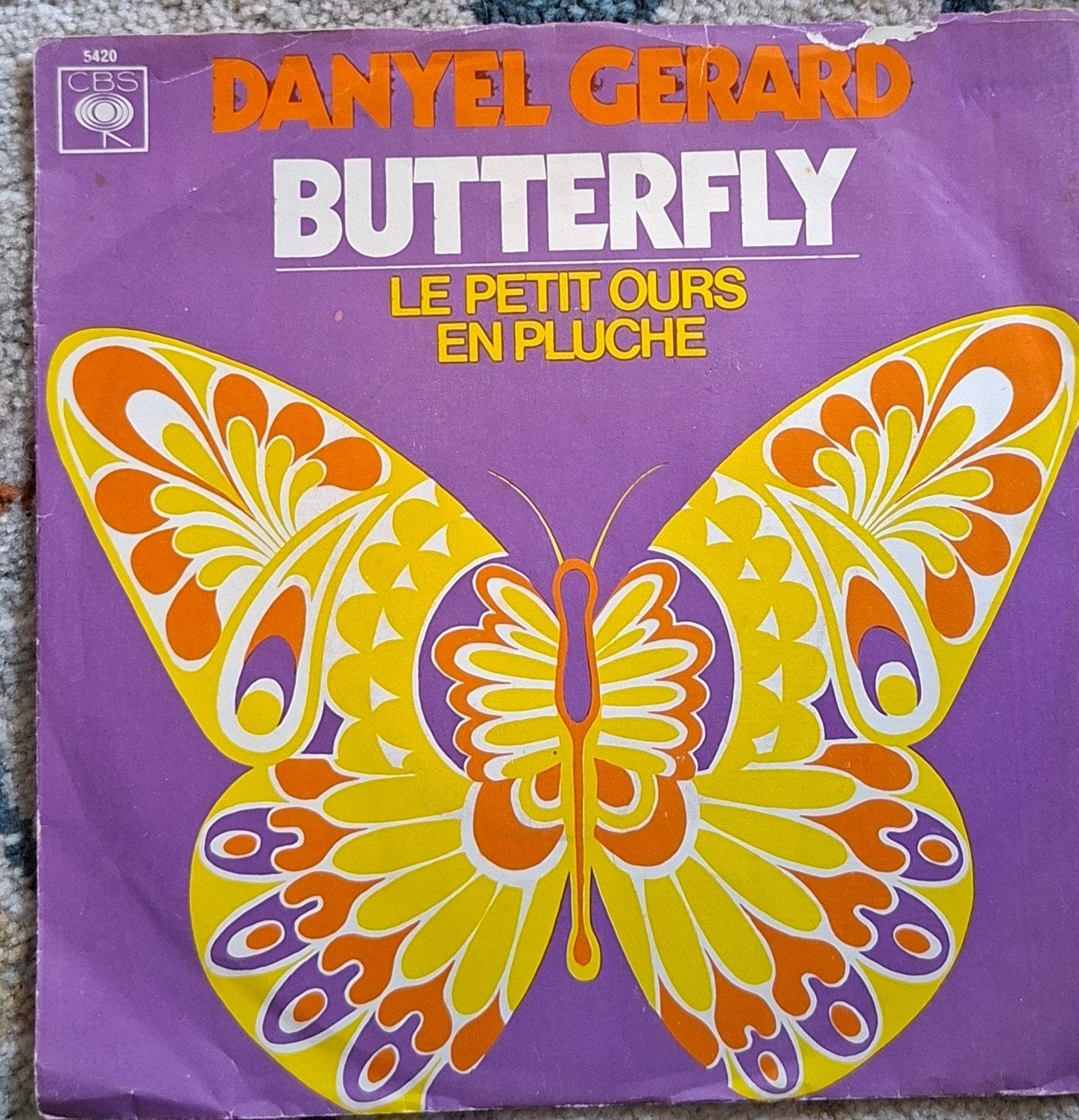 Danyel Gerard - Butterfly / Le Petit Ours En Pluche (Vinyl), Gebruikt, 7 inch, Ophalen of Verzenden, Pop