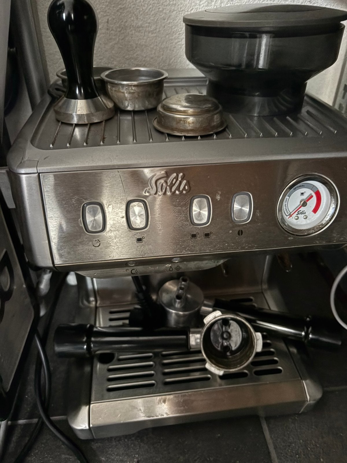 Solis espresso apparaat, Ophalen, Gebruikt, Espresso apparaat, Koffiebonen