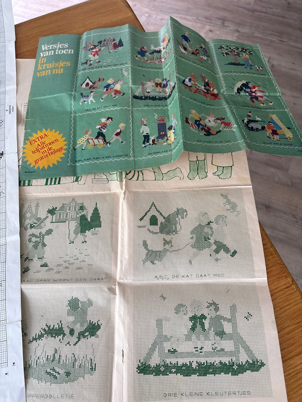 Grote collectie borduurpatronen (kruissteek), Ophalen of Verzenden, Gebruikt, Handborduren, Patroon
