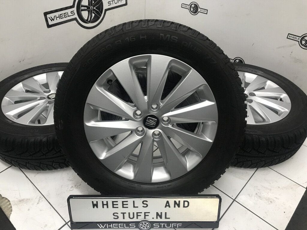 Seat Leon lichtmetaal velgen 16"inch winterbanden 5x112, Auto-onderdelen, Ophalen, Nieuw, 16 inch, Banden en Velgen