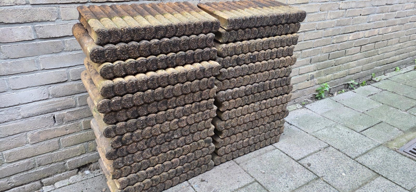 14 meter paaltjes gratis, Doe-het-zelf en Verbouw, Ophalen, Balk, Overige houtsoorten, 50 mm of meer