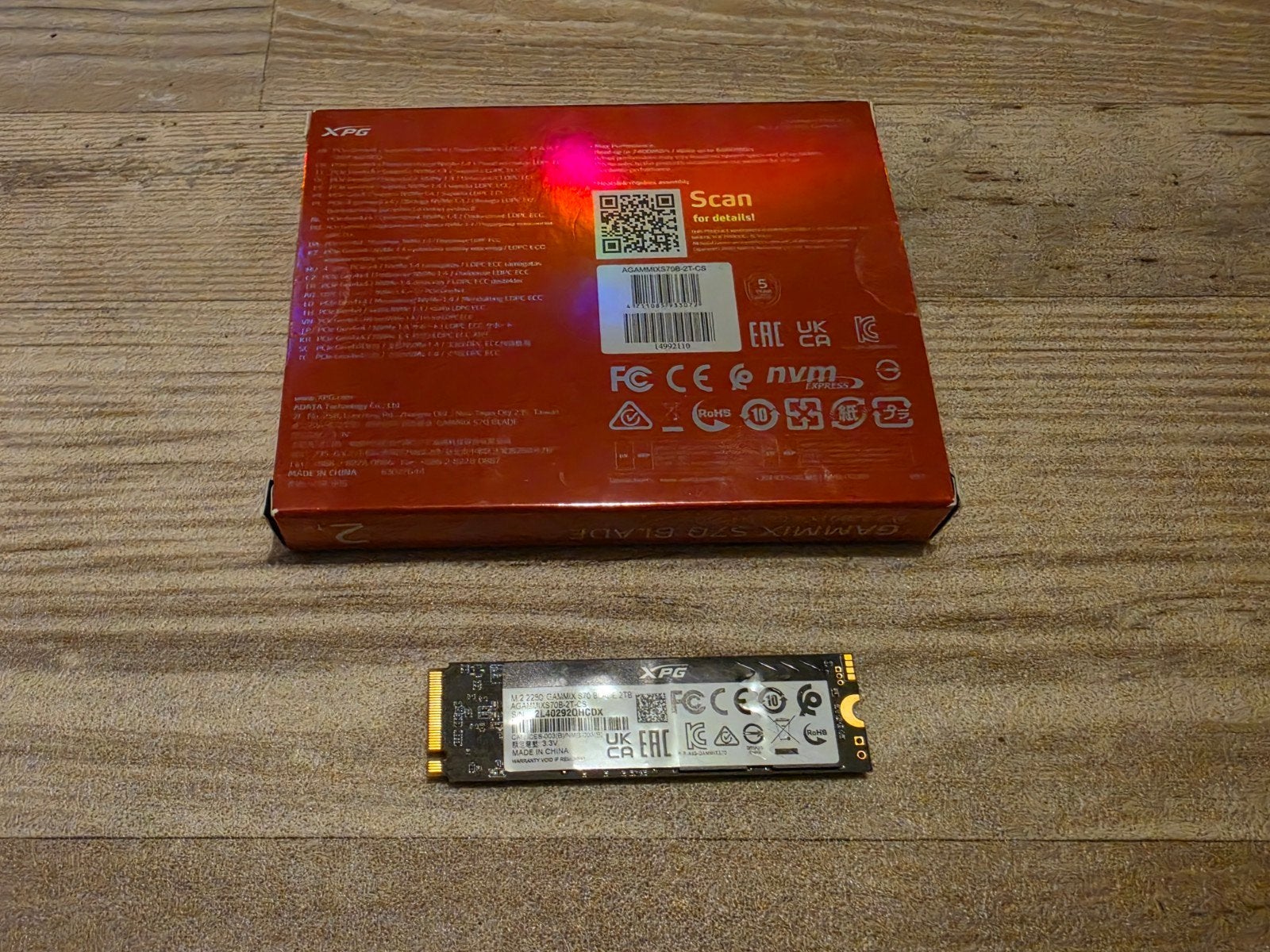 Zeernette XPG Gammix 2TB SSD voor PS5/PC+Heatsink Lees Goed, Intern, 2F, No. 168, Jiankang Rd., Zhonghe Dist., New Taipei City 235, Taiwan