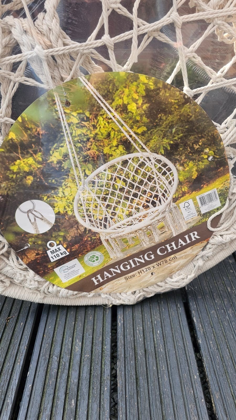 te koop hang stoel, Ophalen of Verzenden, Nieuw