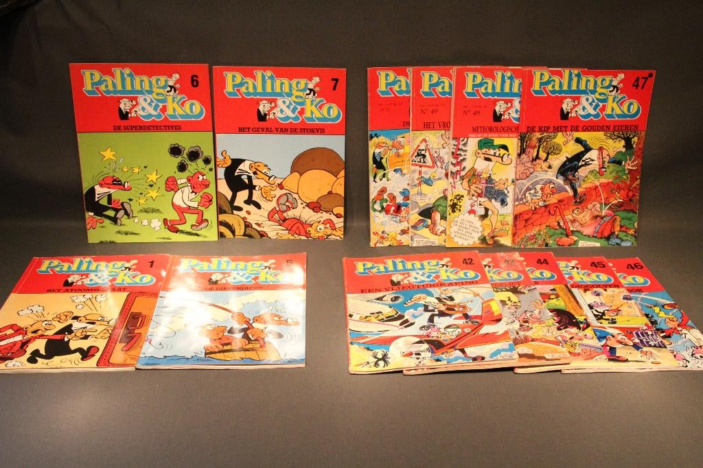 Paling & Co 13 stuks rood/zwart uitgave, Meerdere stripboeken, Ophalen of Verzenden