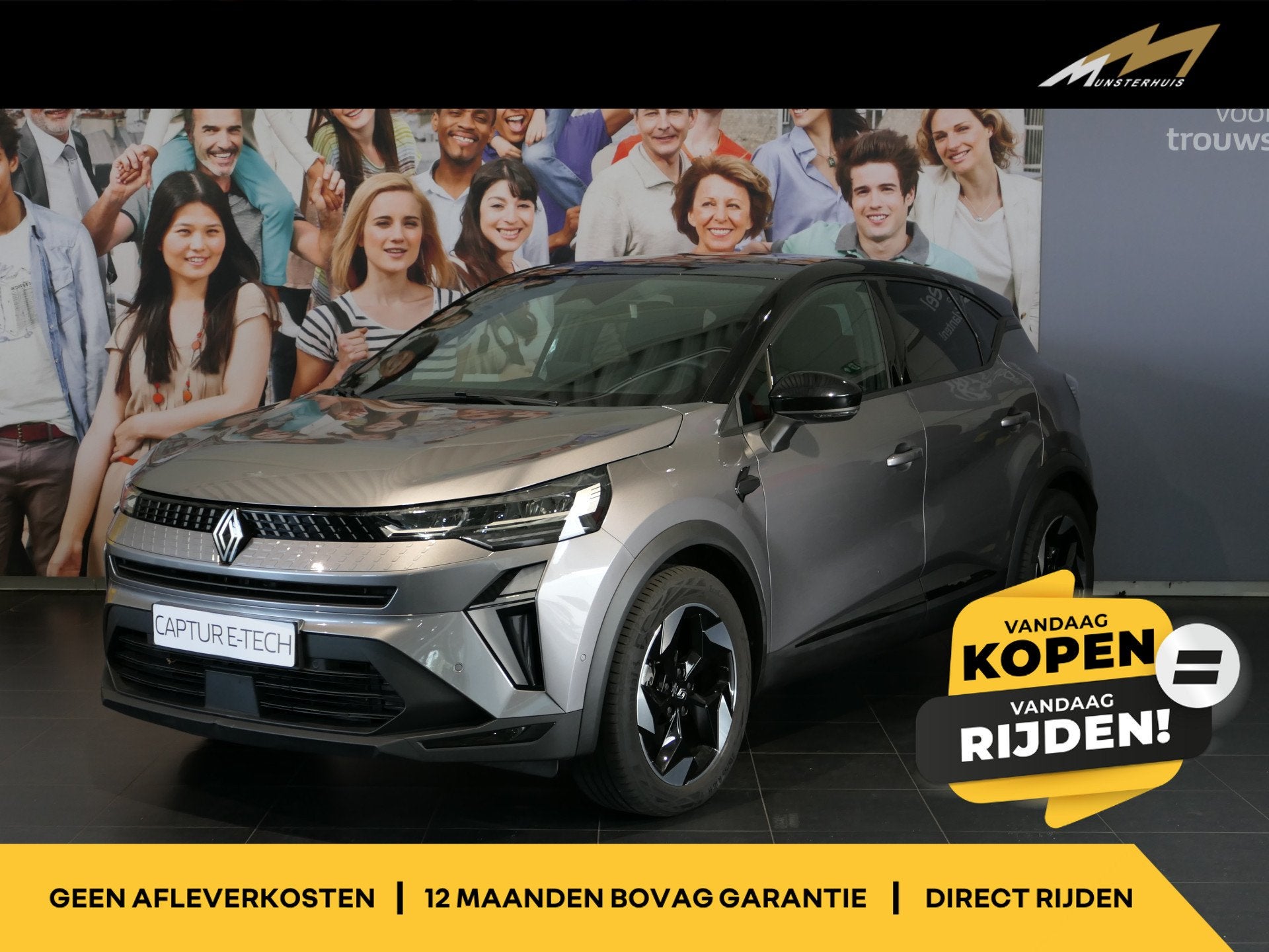 Renault Captur 1.8 E-Tech full hybrid 160 techno Camera, Ada, Auto's, Stof, 4 cilinders, Overige brandstoffen, 23 km/l