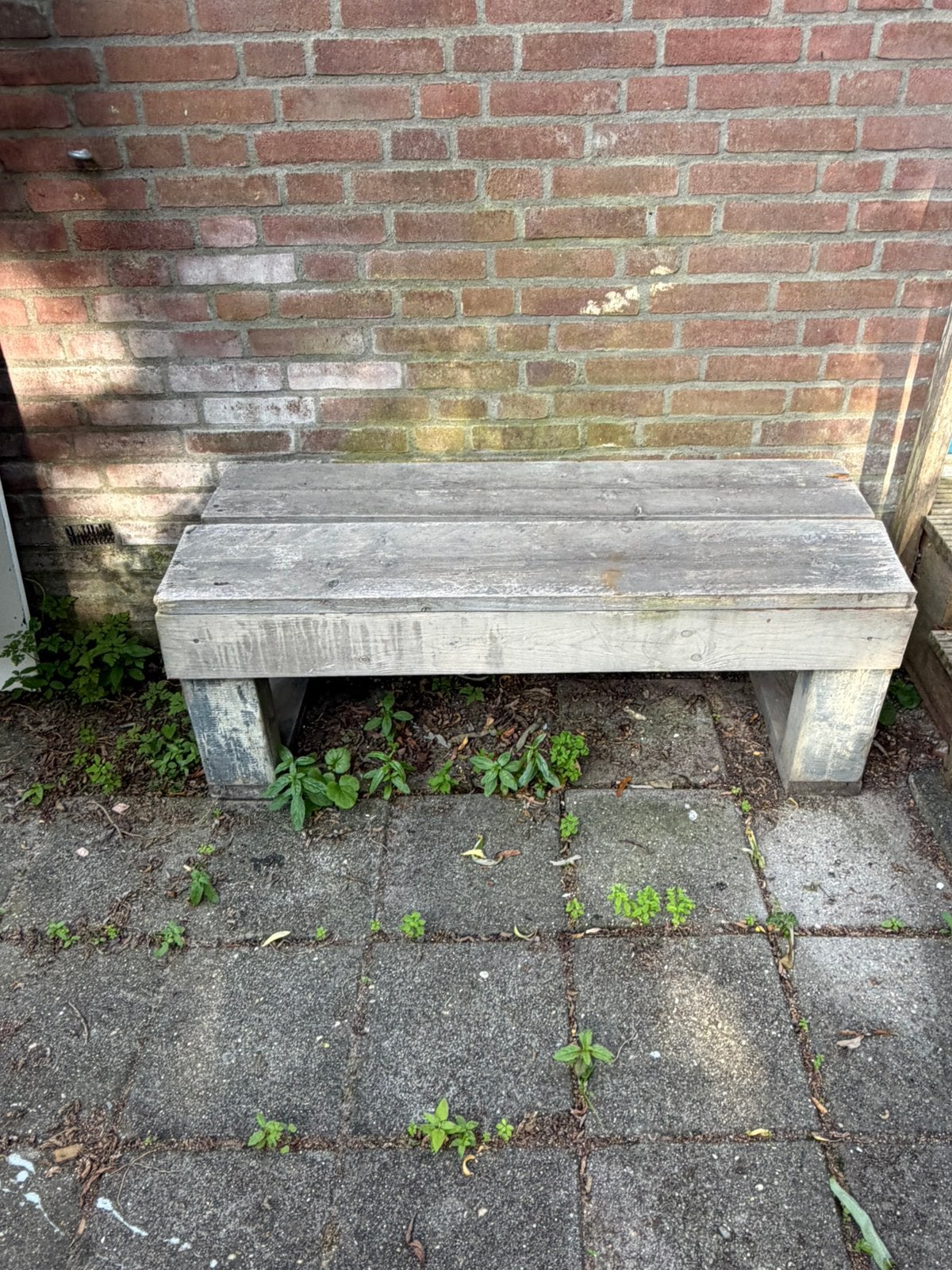 STEIGER-HOUTEN TUIN Bank, NU OPHALEN voor weinig!, Ophalen, Zo goed als nieuw, Hout