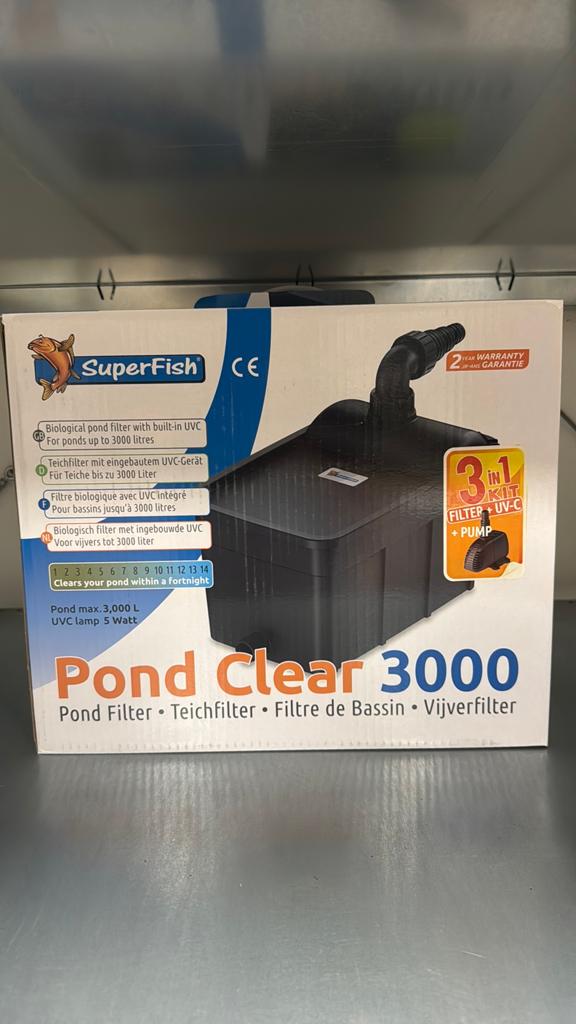 Pondclear 3000 pomp met  filer en UV lamp vijver NIEUW, Tuin en Terras, Vijver-toebehoren, Ophalen, Zo goed als nieuw, Vijverpomp