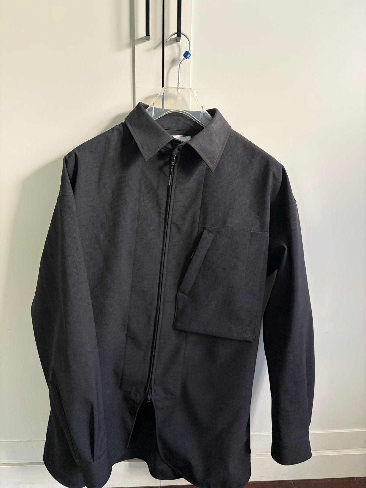 Y-3 Zwart Overhemd met Rits - Maat S/P, Ophalen of Verzenden, Zo goed als nieuw, Maat 46 (S) of kleiner, Zwart