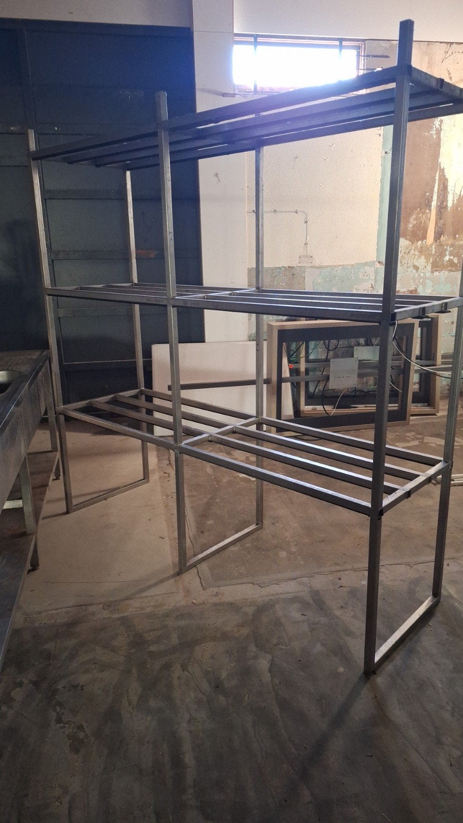 aquariumstelling 6 bakken, Ophalen, Gebruikt, Leeg aquarium