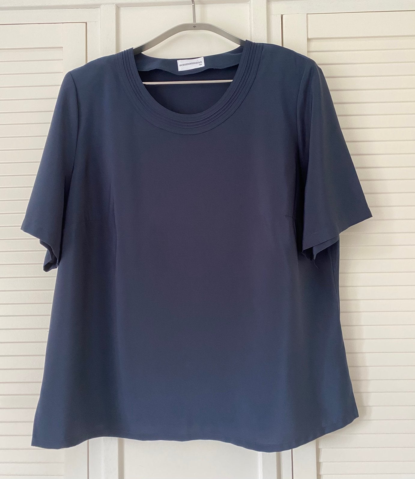 Sommermann shirt mt46, Kleding | Dames, Ophalen of Verzenden, Zo goed als nieuw, Maat 46/48 (XL) of groter, Blauw