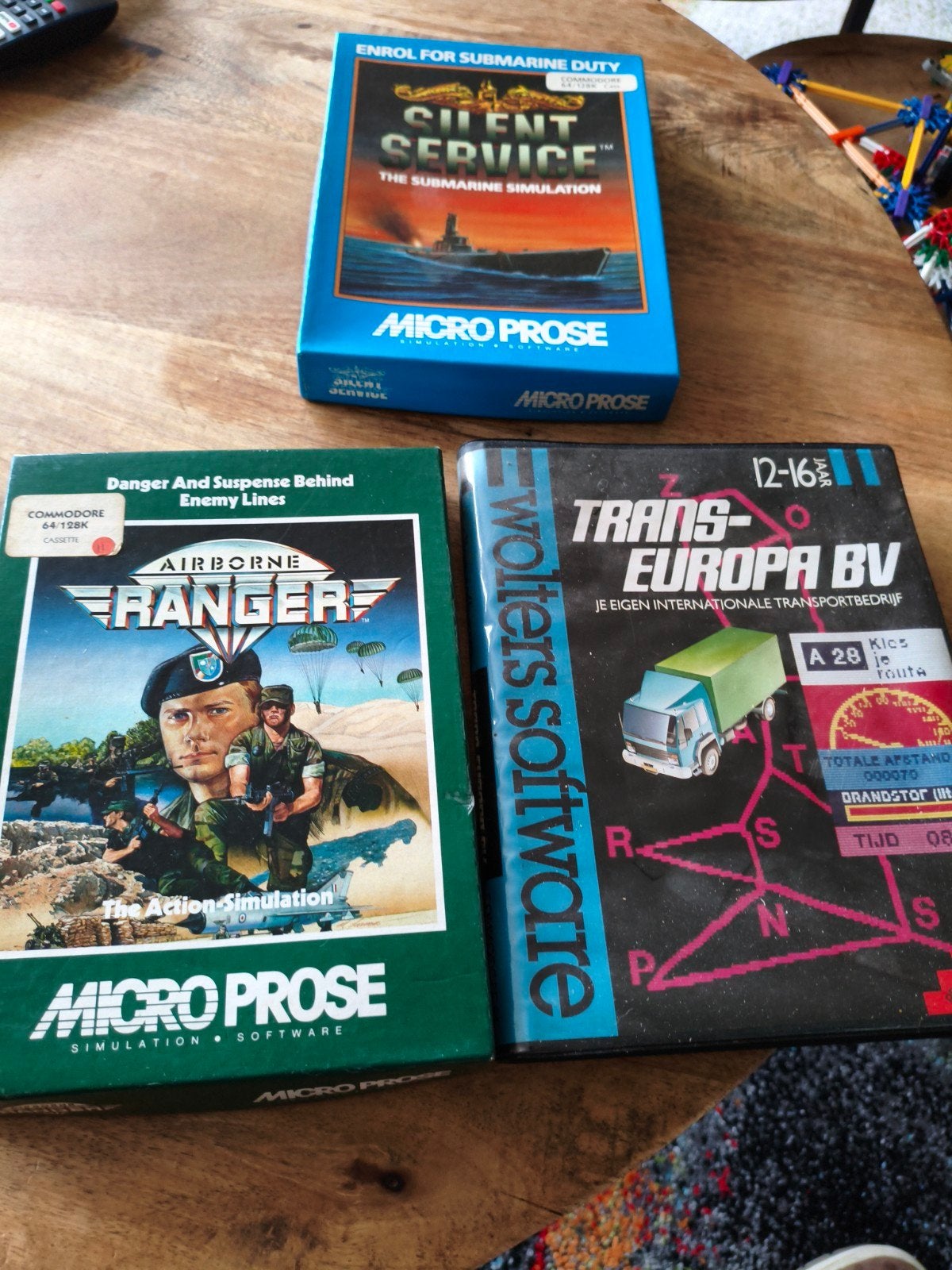 3 Commodore 64 spellen: Silent Service, Airborne Ra, Ophalen of Verzenden