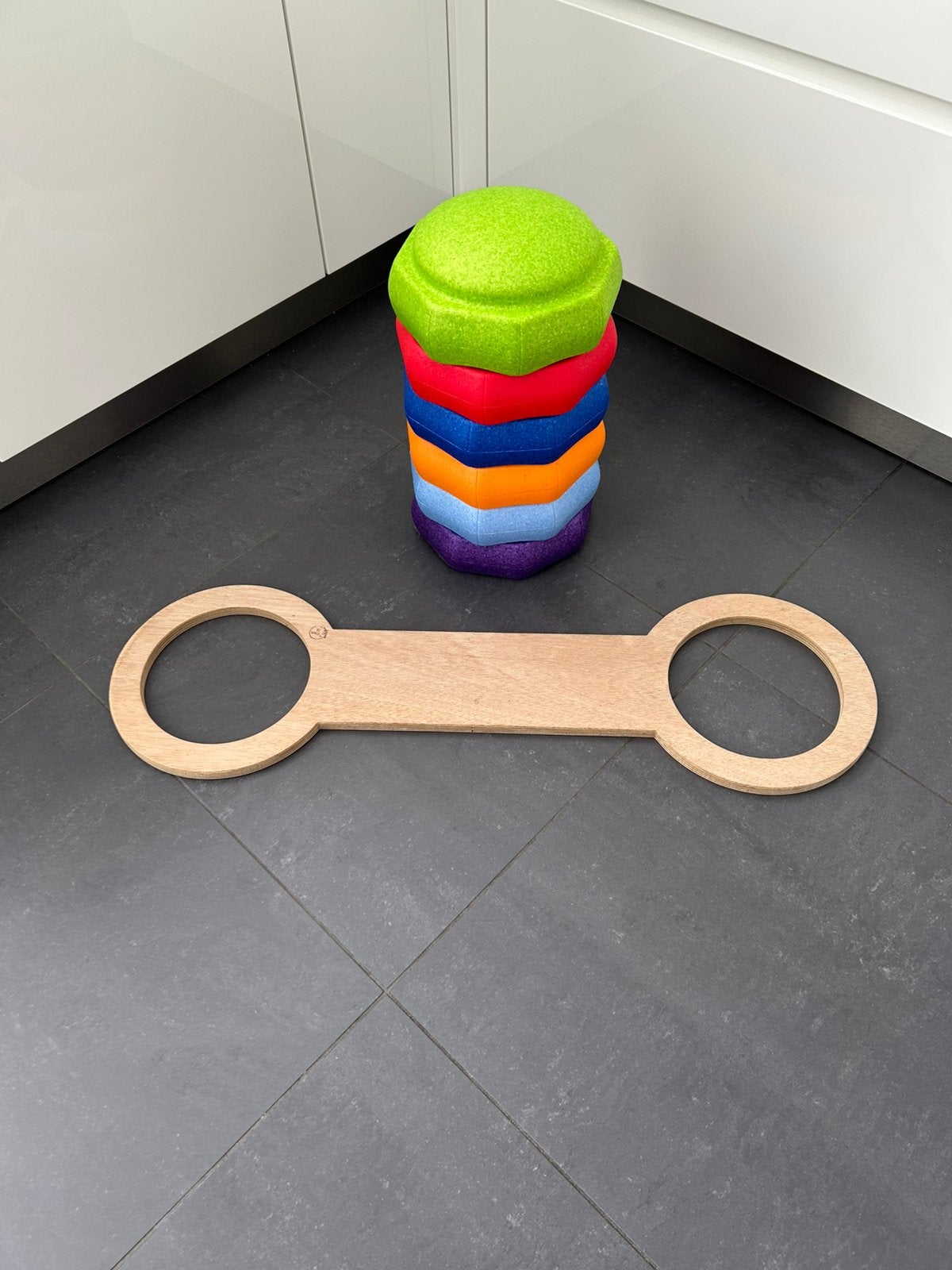 6 Stepping Stones + board, Ophalen, Zo goed als nieuw, Overige typen