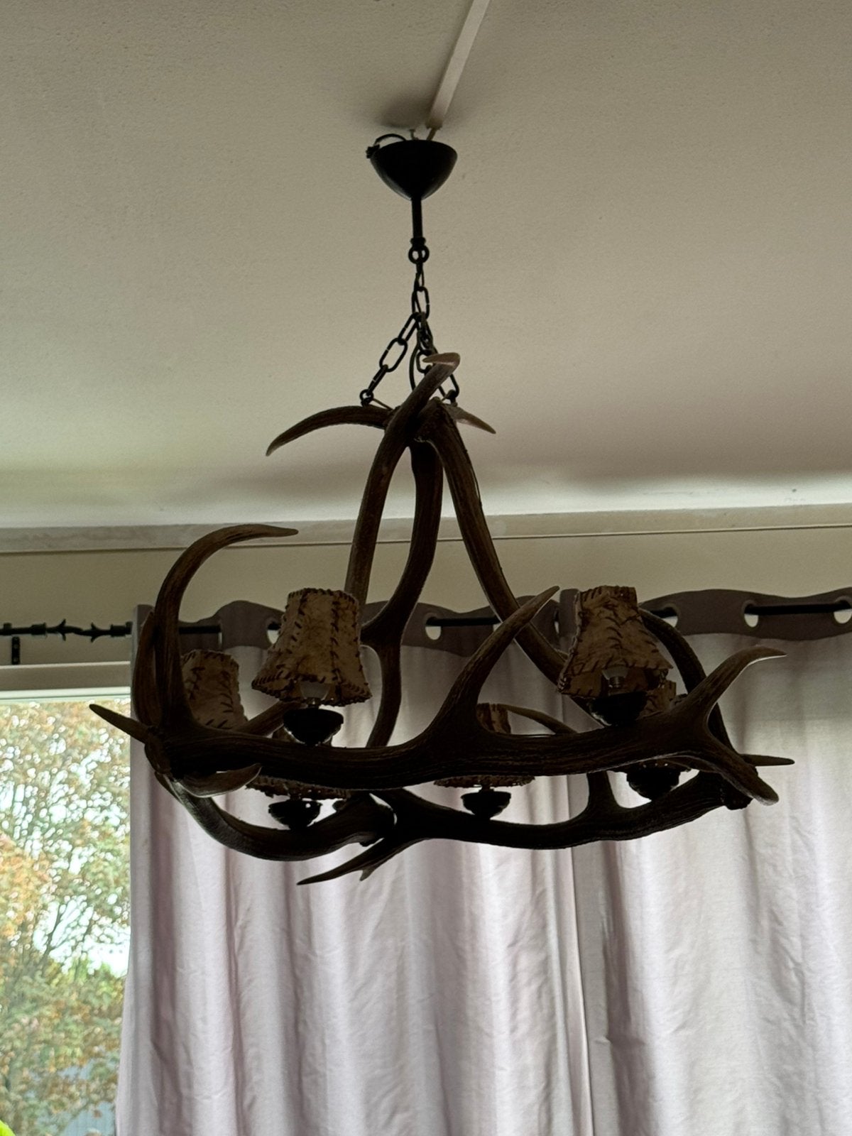 Echte herten gewei lamp, Ophalen, Zo goed als nieuw