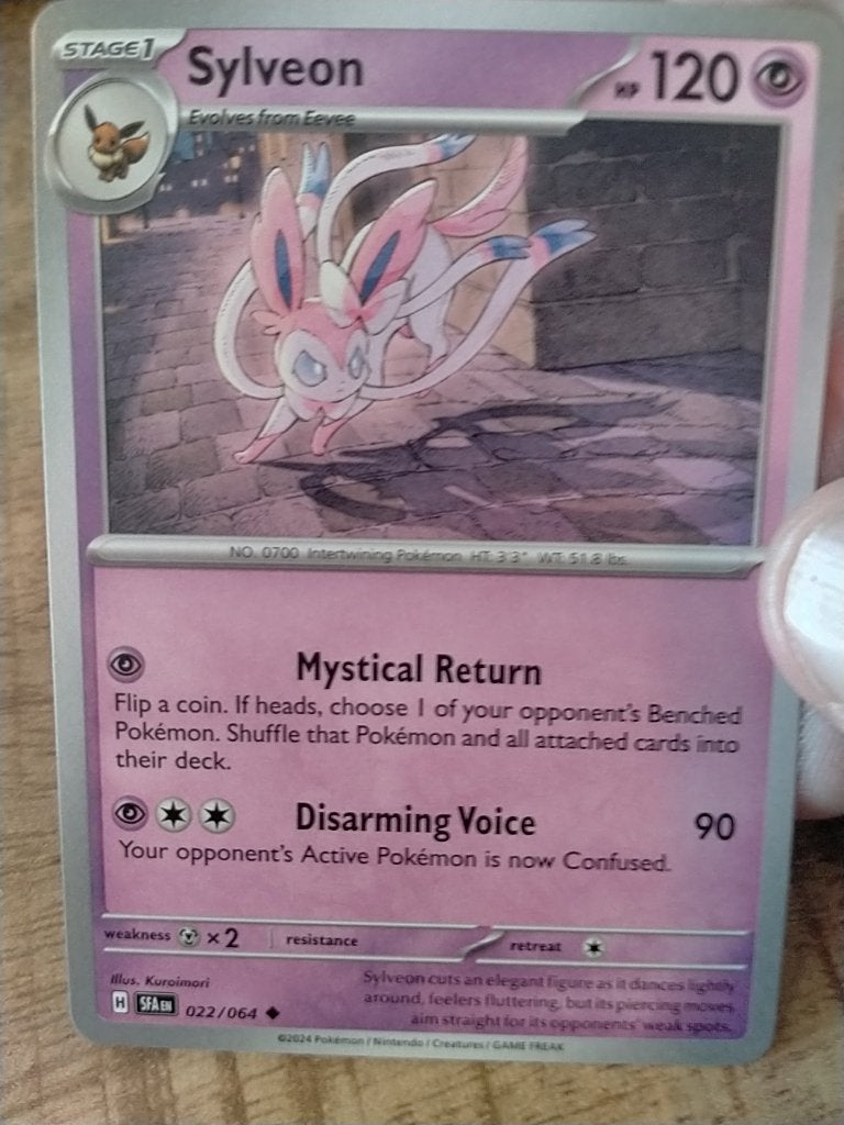 Pokemon Shrouded Fable , Sylveon 22/64, Verzenden, Zo goed als nieuw, Losse kaart