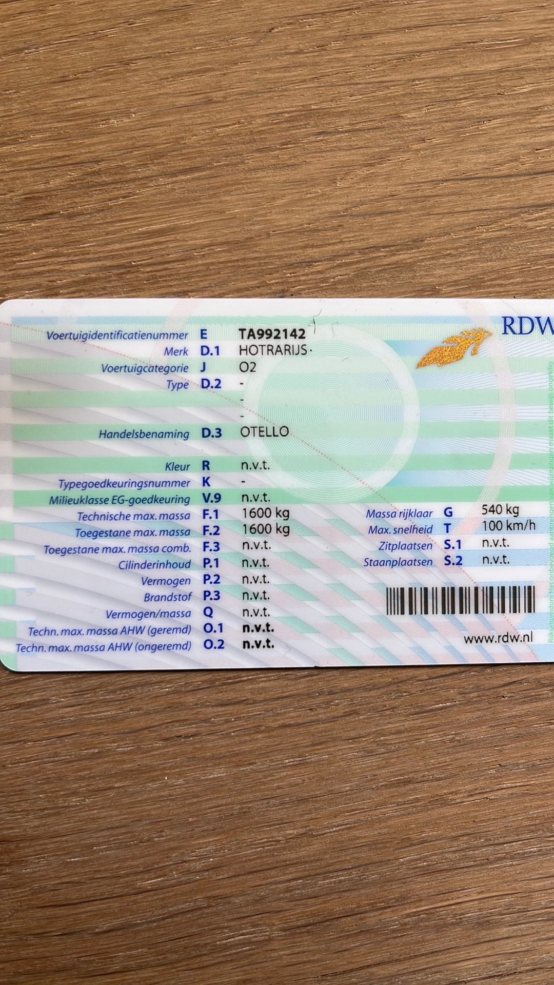 Paardentrailer met kenteken, Ophalen of Verzenden, Gebruikt