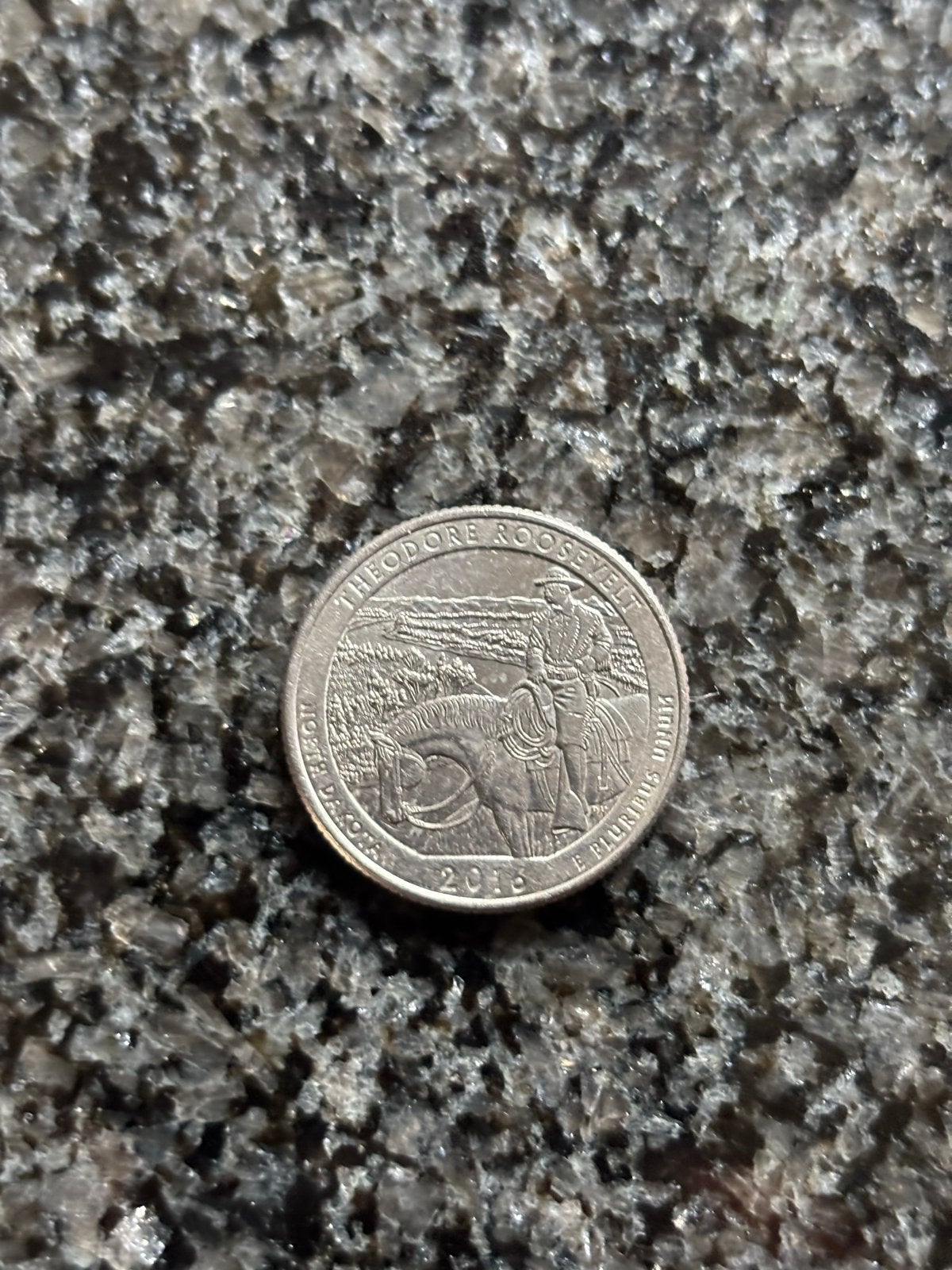 Theodore Roosevelt Quarter Dollar 2016, Verzenden, Noord-Amerika, Losse munt