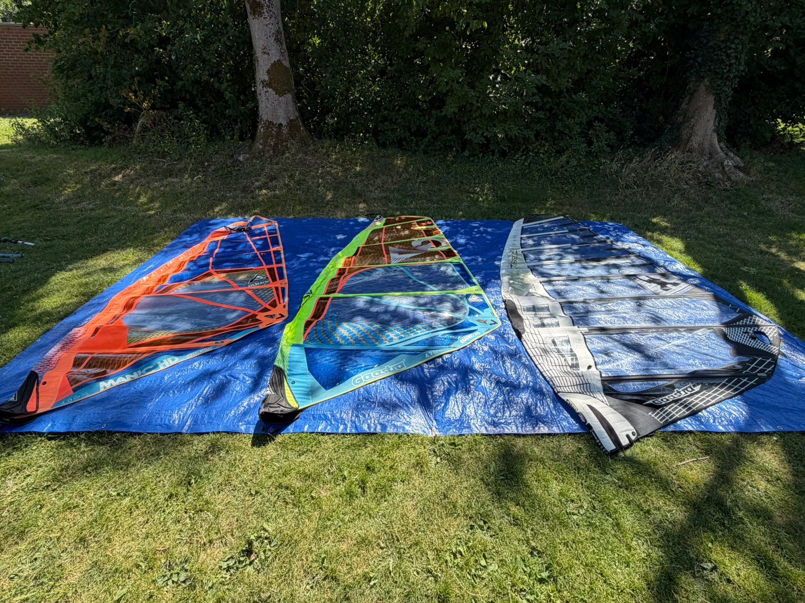 3 x zeil Gaastra IZGST 4,0 4,7 & 5,7, 2 x mast RDM 370 & 400, Ophalen, Gaastra, 3.5 tot 5 m², Mast