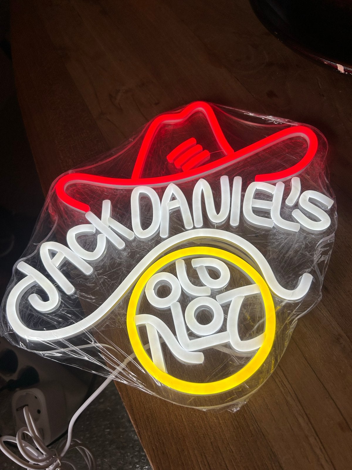 Jack Daniel's Neon Licht - Decoratieve LED Verlichting, Meerkleurig, Overige stijlen, Nieuw, Kunststof