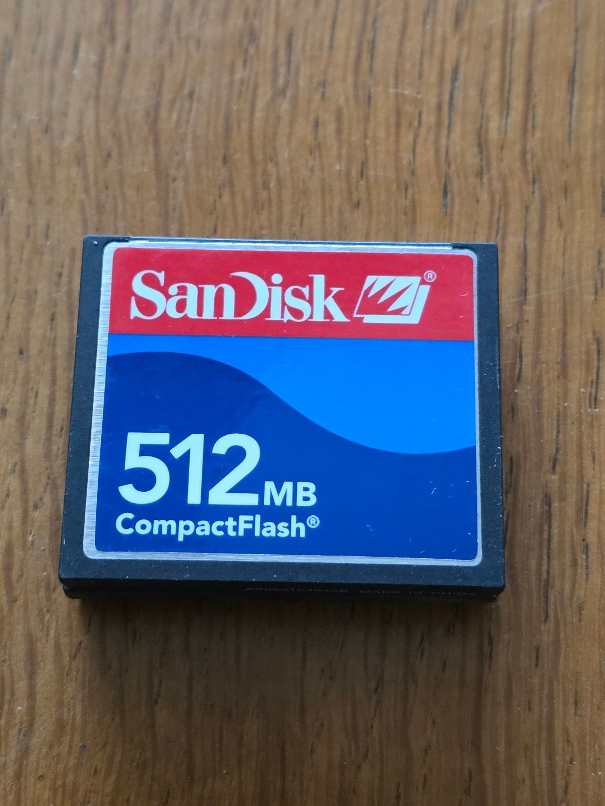 SanDisk CompactFlash 512 MB geheugenkaart, Gebruikt, 512 GB, SanDisk, Ophalen of Verzenden