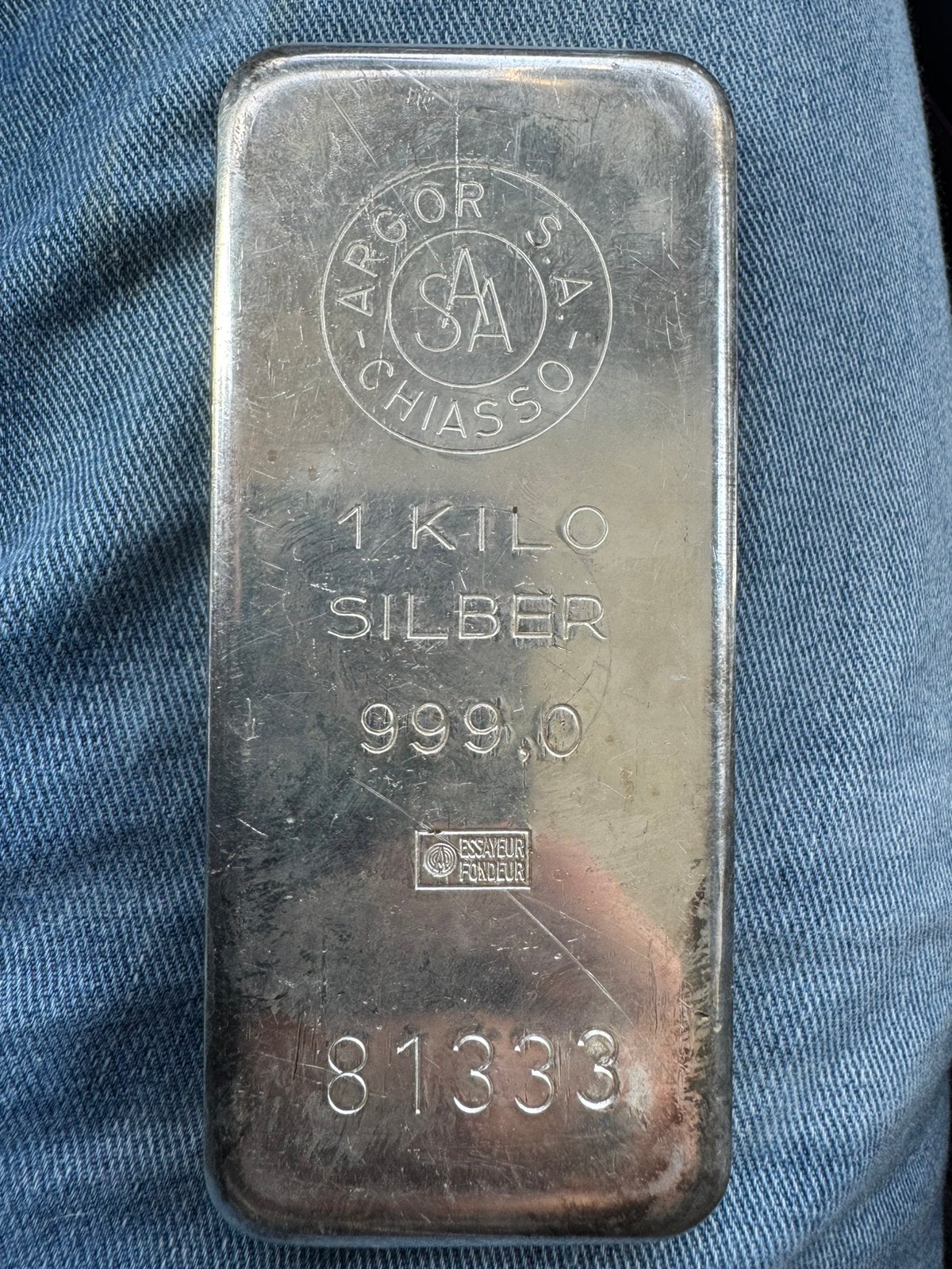 Diverse zilver kilobaren, Ophalen