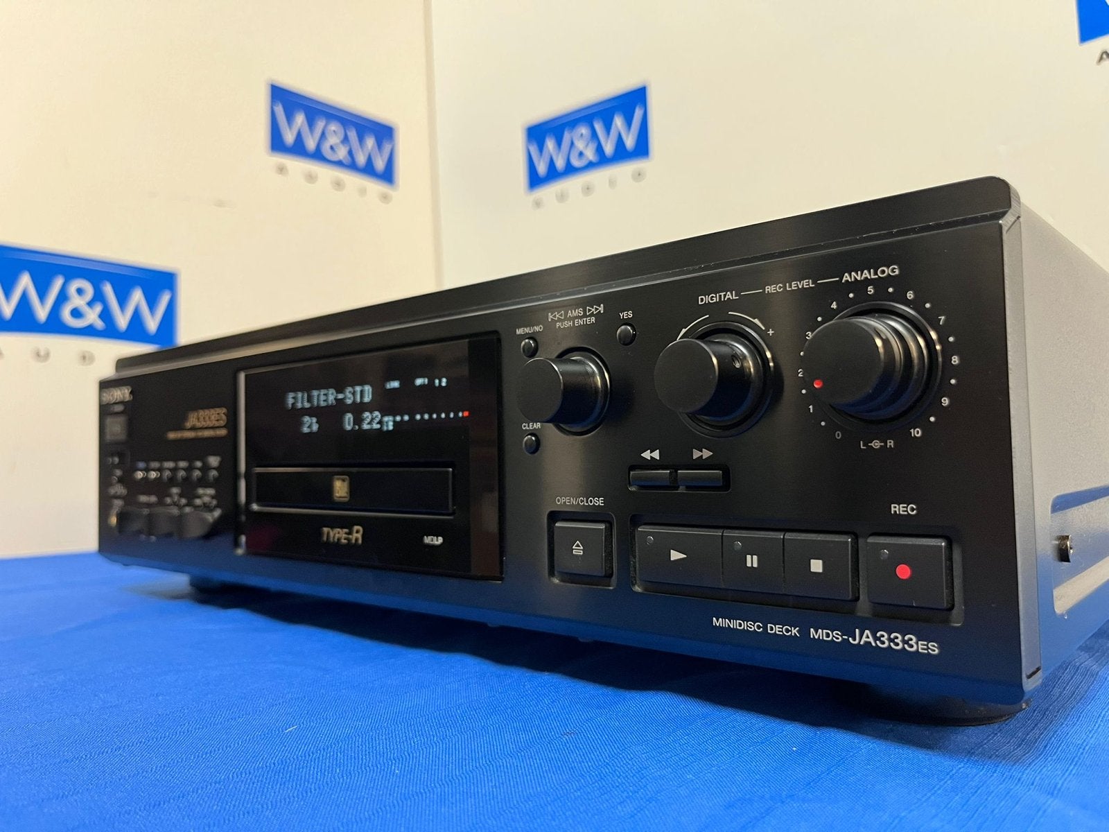 Sony MDS-JA333ES MiniDisc Recorder - Topmodel, ., Ophalen of Verzenden, ., Minidisc-recorder