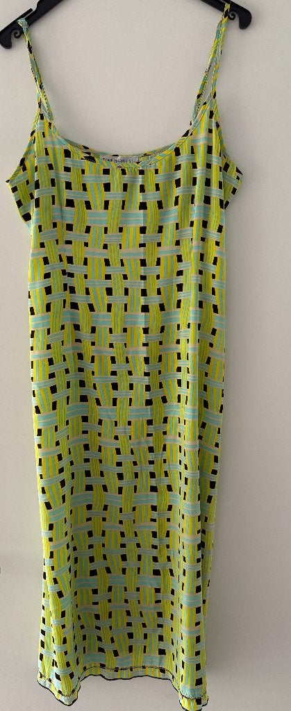 Tone Barker Silk, zomerjurk maat L, Maat 38/40 (M), Ophalen of Verzenden, Zo goed als nieuw, Onder de knie