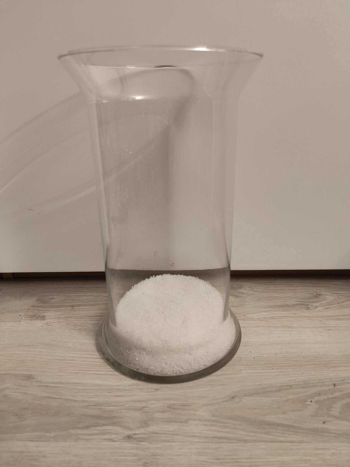 Glazen vaas - Transparant 30 cm, Ophalen of Verzenden, Transparant, 30 cm, Glas