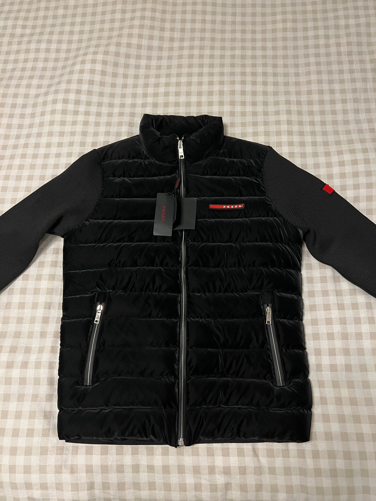 Prada Puffer Jas Zwart Maat S, Kleding | Heren, Ophalen of Verzenden, Nieuw, Maat 46 (S) of kleiner, Zwart