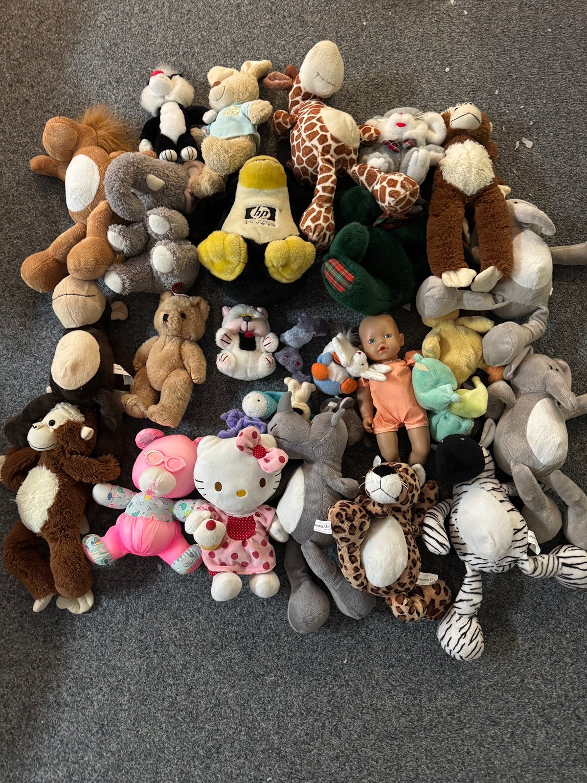 Ca 25 knuffels, nog prima, Ophalen, Gebruikt, Overige typen