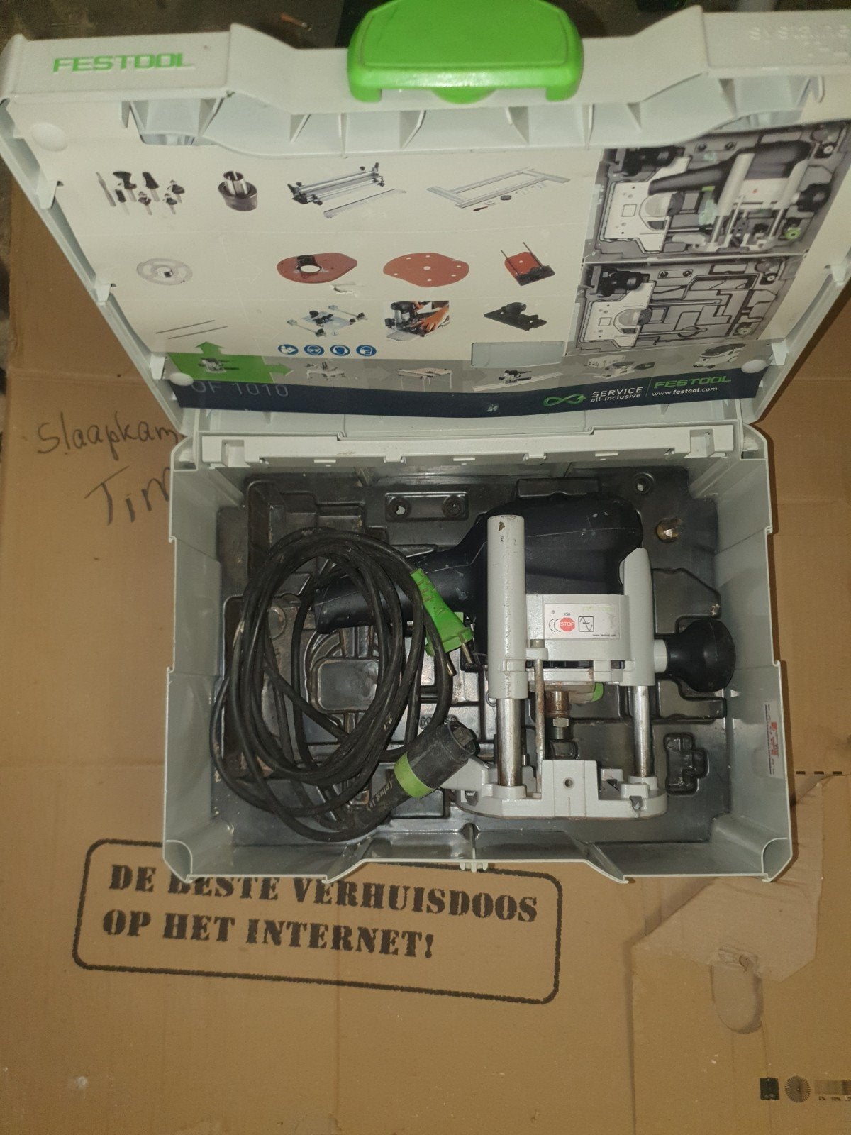 festool of1010 ebq bovenfrees, Ophalen, Gebruikt, Elektrisch, Bovenfrees