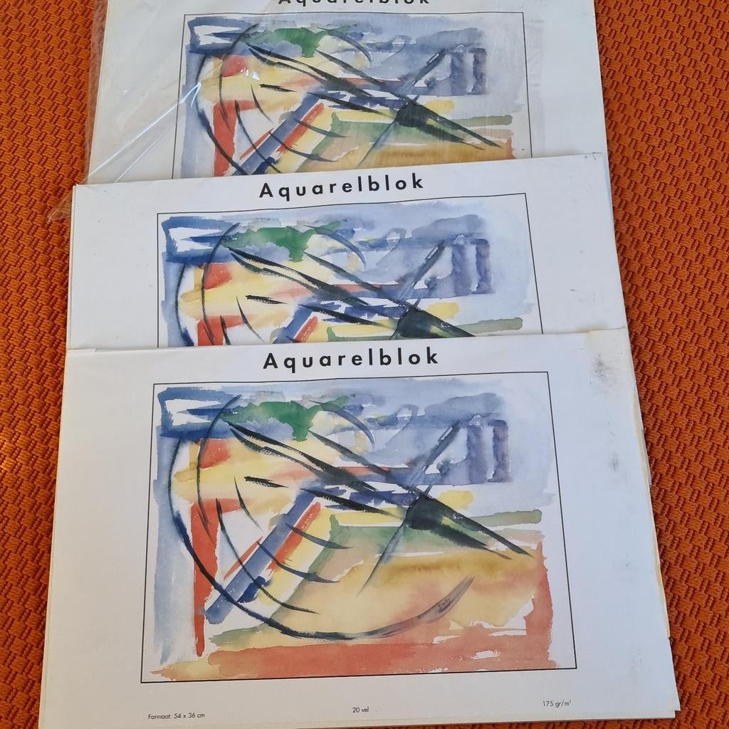 AQAREL BLOKKEN, Ophalen of Verzenden, Potlood of Stift
