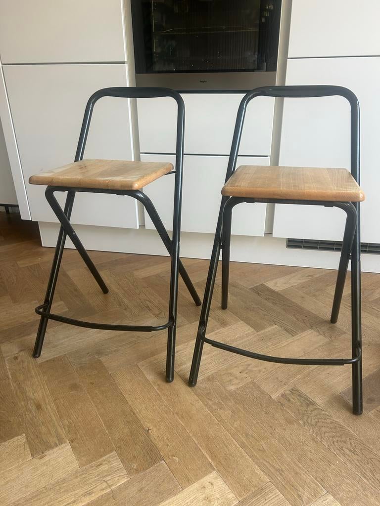 FIAM barkrukken - Modello depositato - Made in Italy (1990), Huis en Inrichting, Barkrukken, Ophalen, Met voetsteun, 60 tot 90 cm