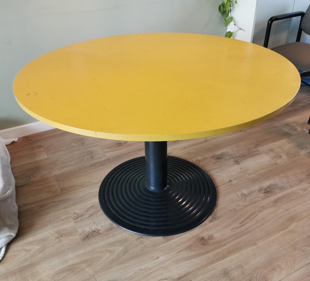 Ronde tafel 120cm, Huis en Inrichting, Tafels | Eettafels, Ophalen, Gebruikt, Rond, Vijf personen of meer