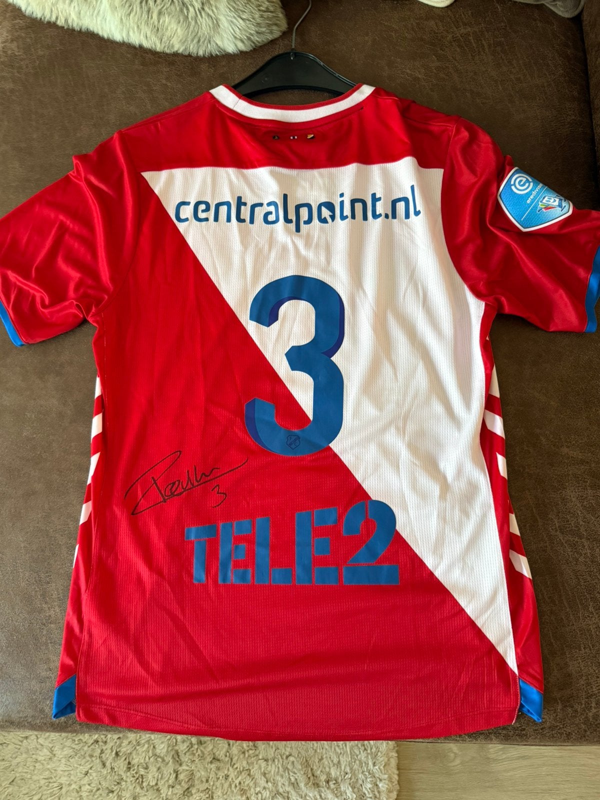Gesigneerd wedstrijdshirt - FC Utrecht - Ramon Leeuwin 3 -, Ophalen, Zo goed als nieuw, F.C. Utrecht, Shirt
