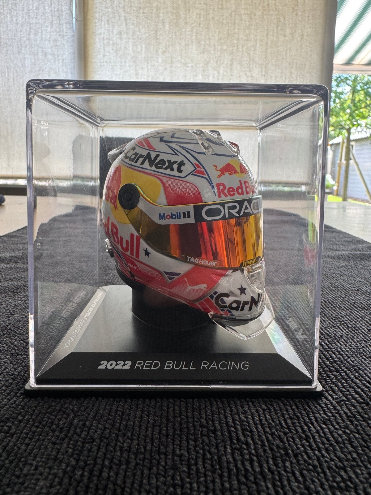 Max Verstappen helm 1:4 unitedstates GP 2022 #33, Verzamelen, Automerken, Motoren en Formule 1, Ophalen, Zo goed als nieuw, Formule 1