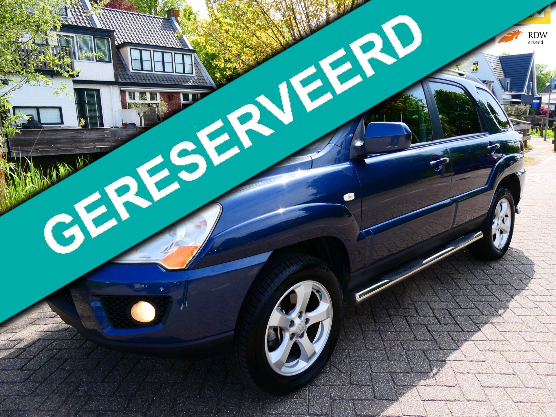 Kia Sportage 2.0 CVVT Fifteen 2e eig. Clima Cruise Kanteldak, 1442 kg, Gebruikt, 4 cilinders, Blauw