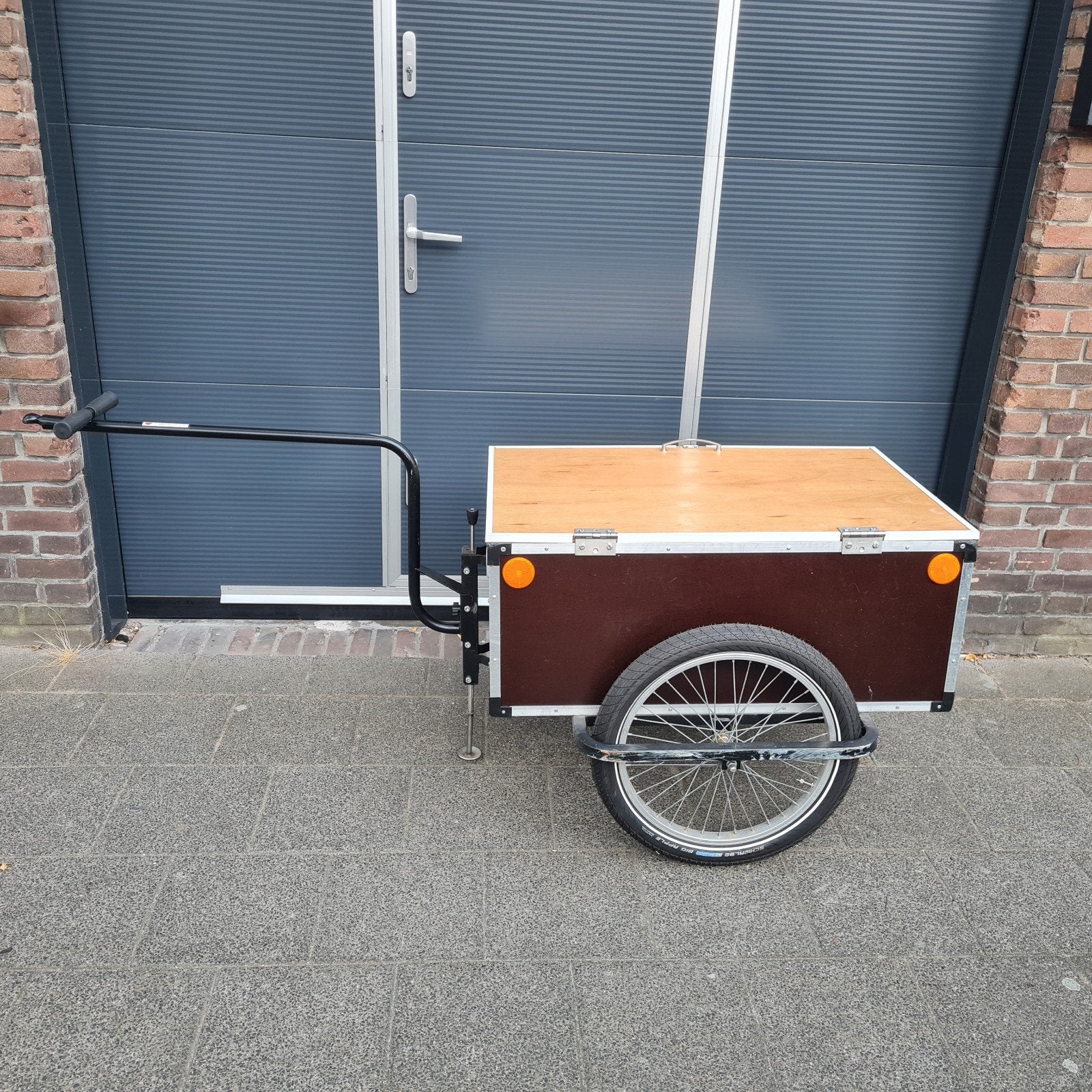 Nette aanhanger voor fiets of scooter 20inch wielen, Fietsen en Brommers, Ophalen, Gebruikt, Onbekend, Bagagekar