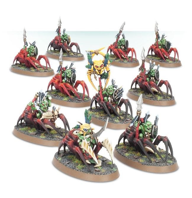 Spider Fang Gloomspite Gitz / Orc and Goblins, Hobby en Vrije tijd, Wargaming, Ophalen of Verzenden, Zo goed als nieuw, Overige soorten