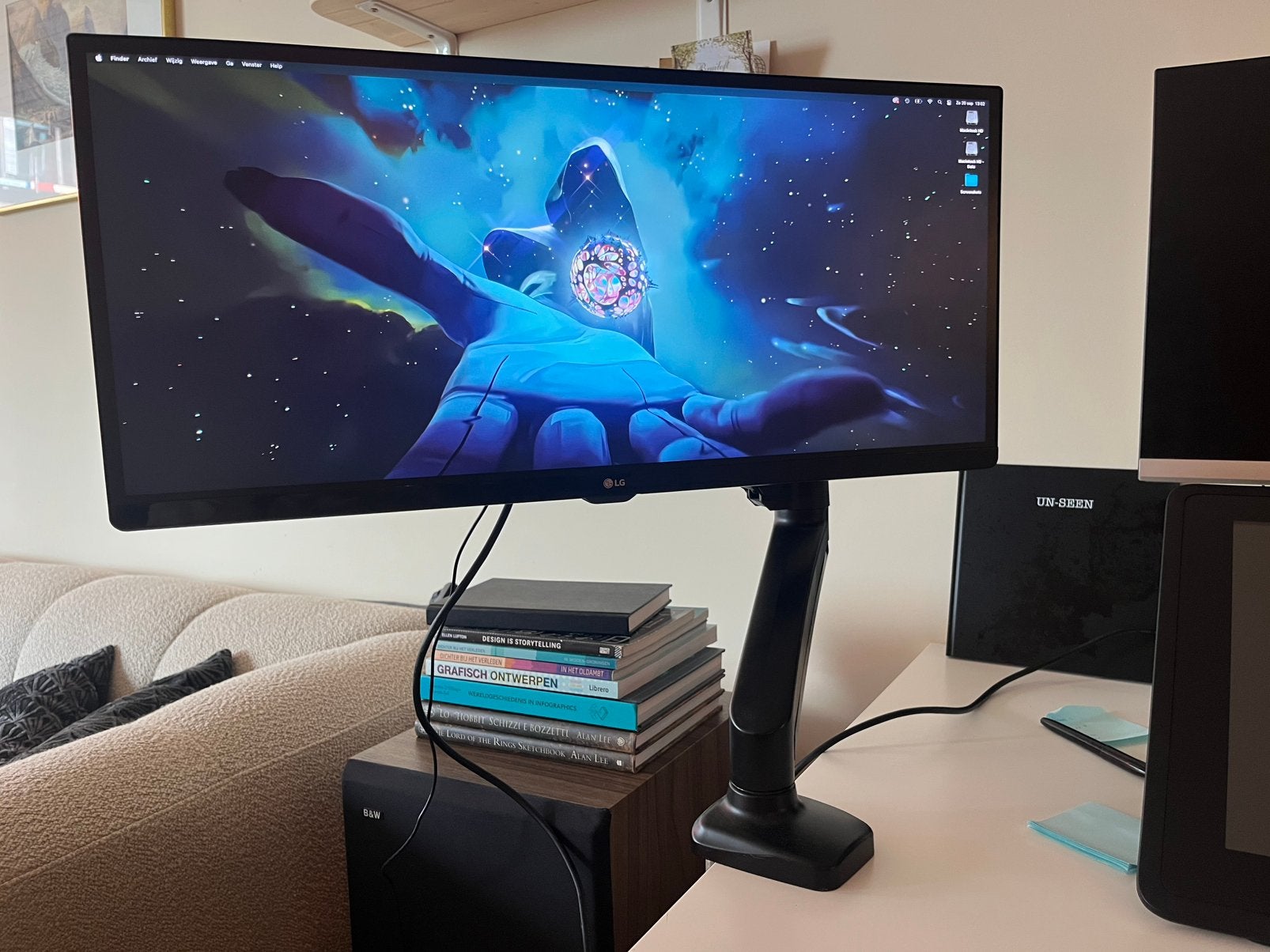 LG 29 inch UltraWide monitor + verstelbare monitorarm, Computers en Software, Ophalen, Full HD, Ultrawide, 60 Hz of minder